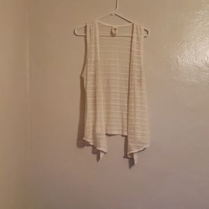 Lace tank top cardigan